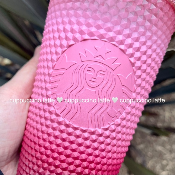 💗NWT SET❤️Starbucks Holiday 2022 Pink Blush ‘Waxberry’ Ombre Bling Studded Cups - Picture 10 of 13